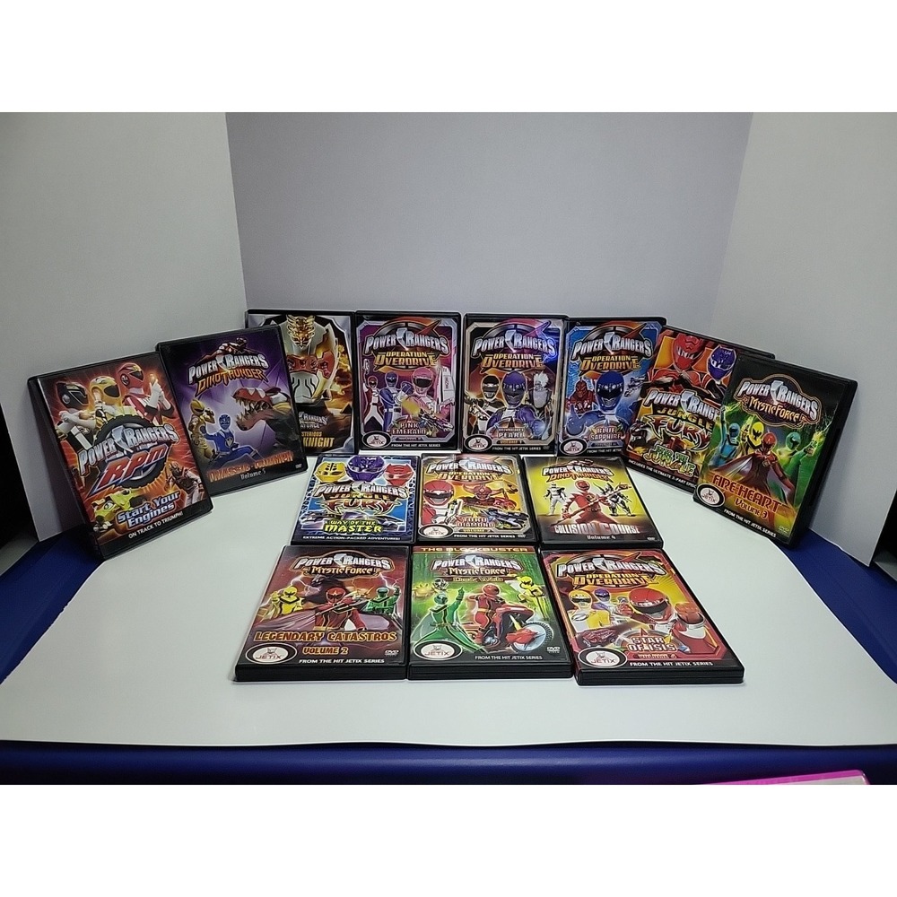 Mighty Morphin Power Rangers DVD Lot of 14 Dynaforce,Megaforce,Jungle Fury,&More